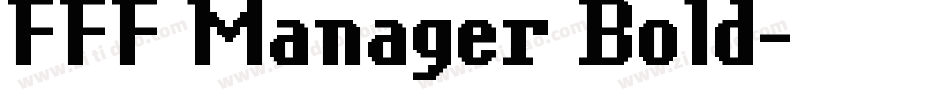 FFF Manager Bold字体转换
